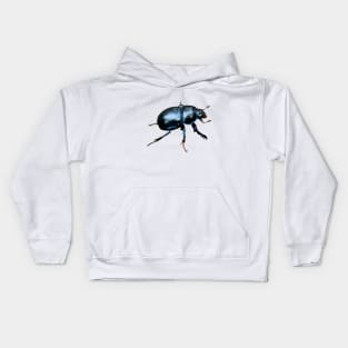 Wood dung beetle beetle Kids Hoodie